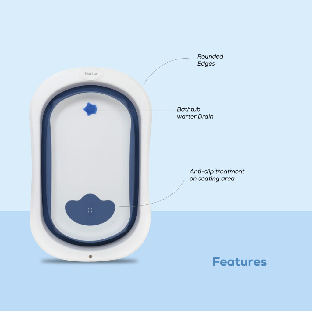 Nurtur Flodable Bathtub blue
