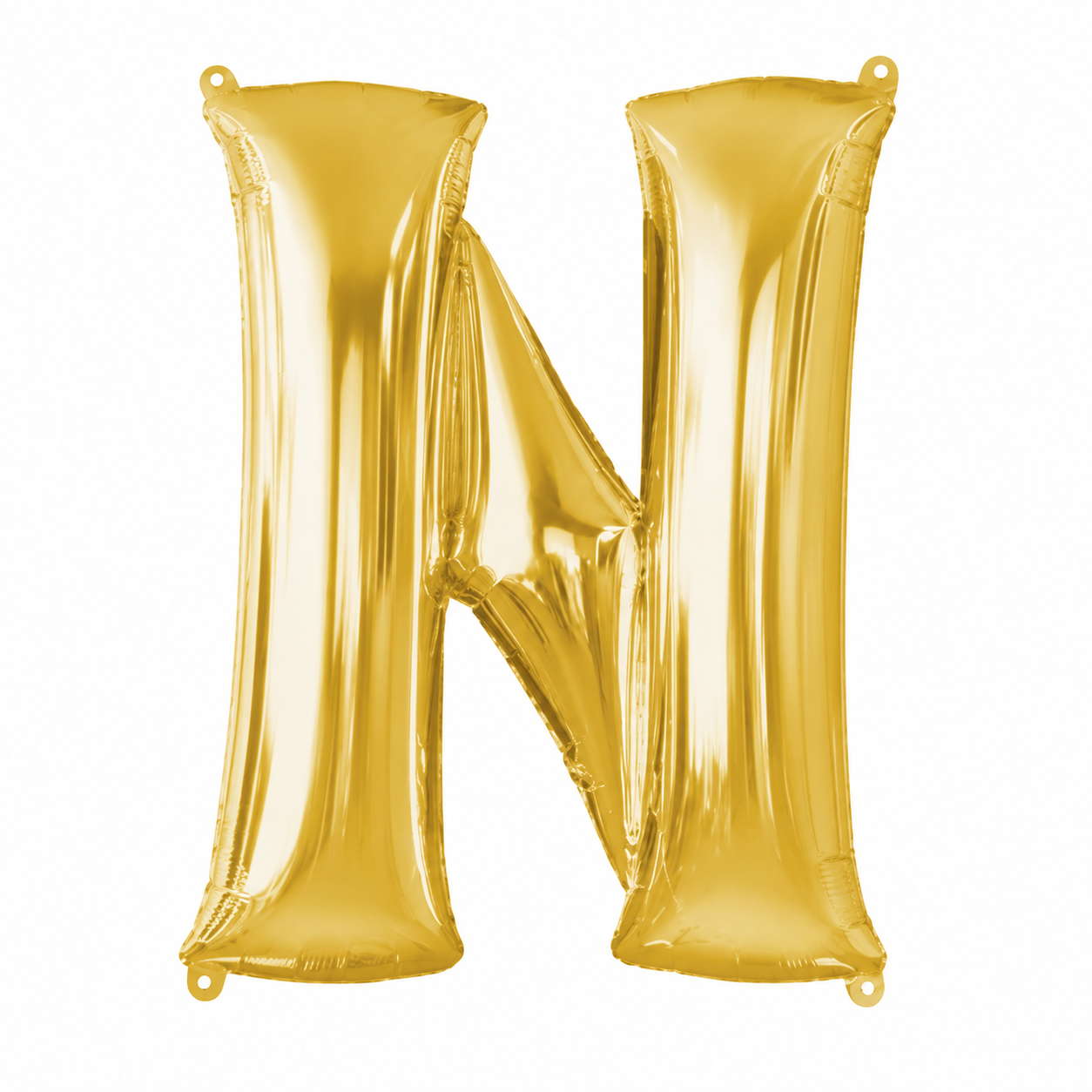 P50 LETTER N GOLD BALLOON 24X32"