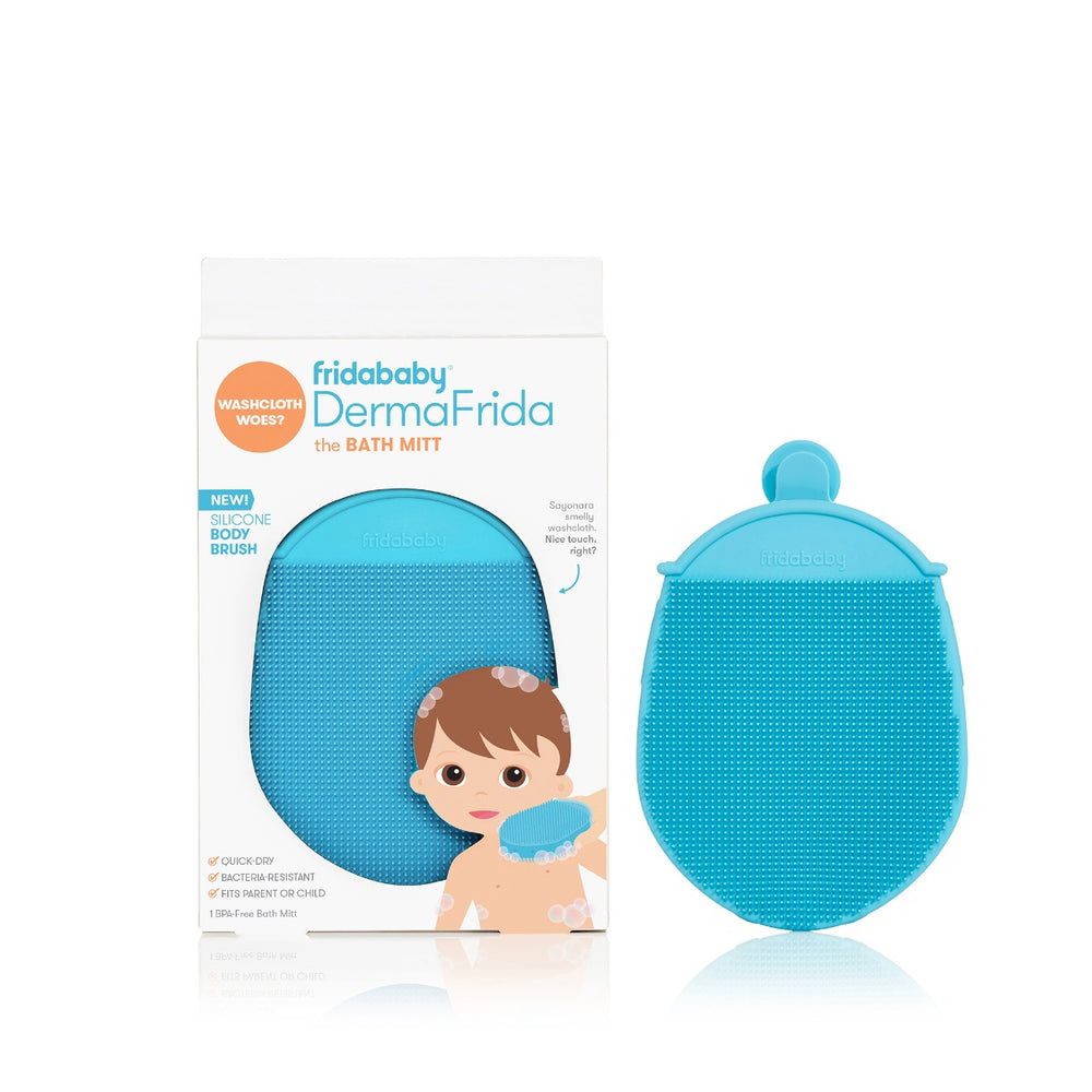 Fridababy DermaFrida the Bath Mitt | Toddler Quick-Dry Body Bath Brush