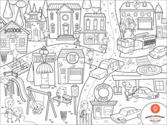 Prince Lion Heart-Colour & Draw Placemat - City