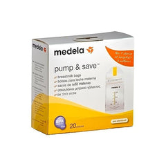 Medela Pump & Save Breastmilk Bags, Box/20