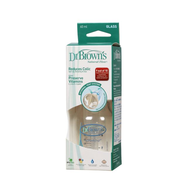drbrowns 2oz Glass Baby Bottle