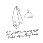 Bronze Baby Jersey Wrap and Beanie Set