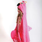 Zoocchini Hooded Towel - Franny the Flamingo