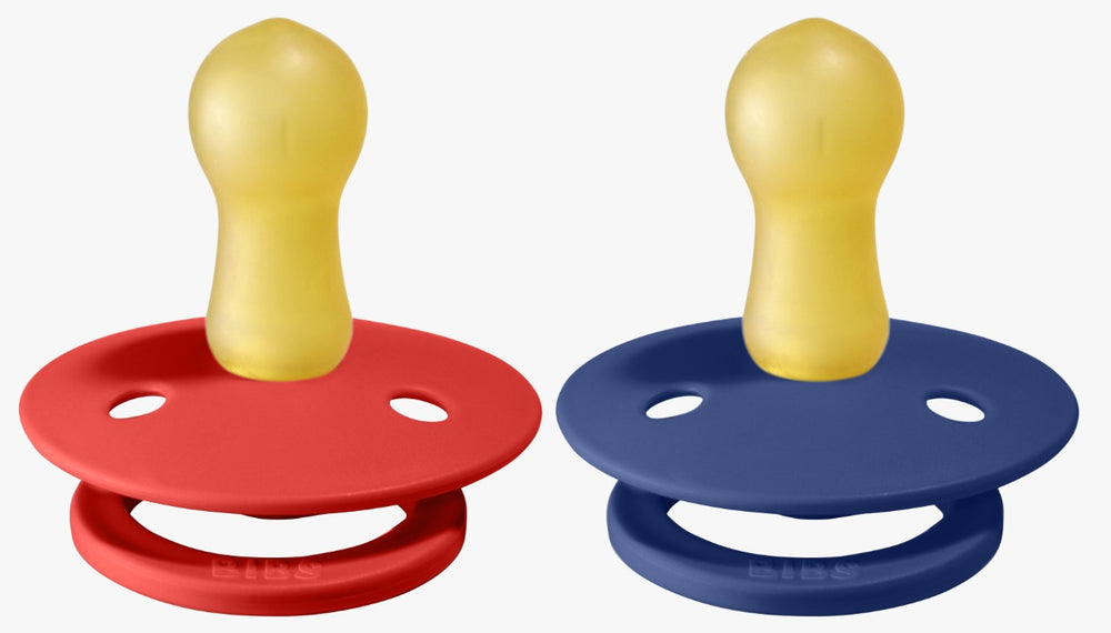 Bibs Pacifier Size 2 - Toddler 6-18M (2pcs) Strawberry/Midnight