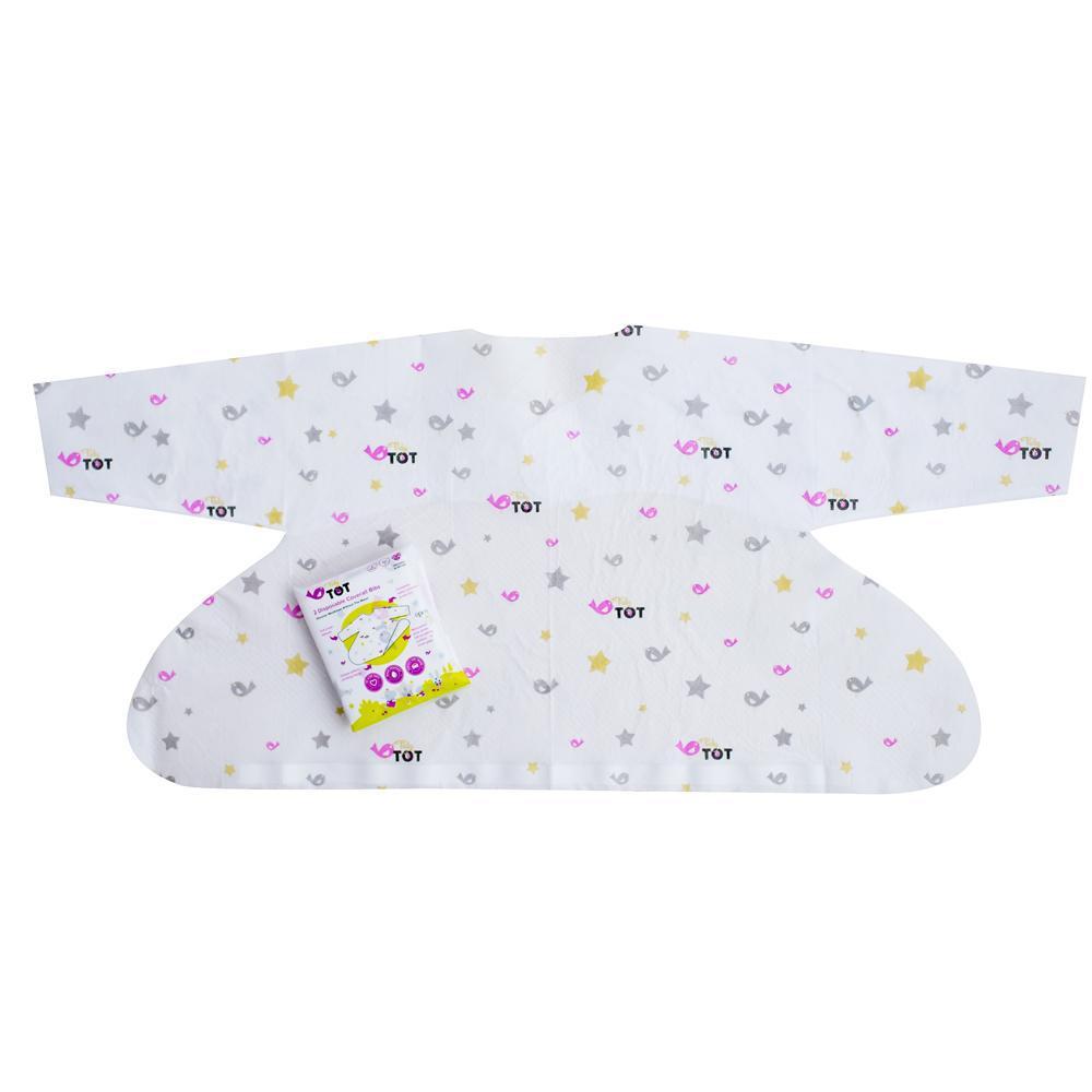 Tidy tot Disposable Bib Twin Pack white