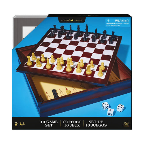 10-in-1 Classic Board Games Set
