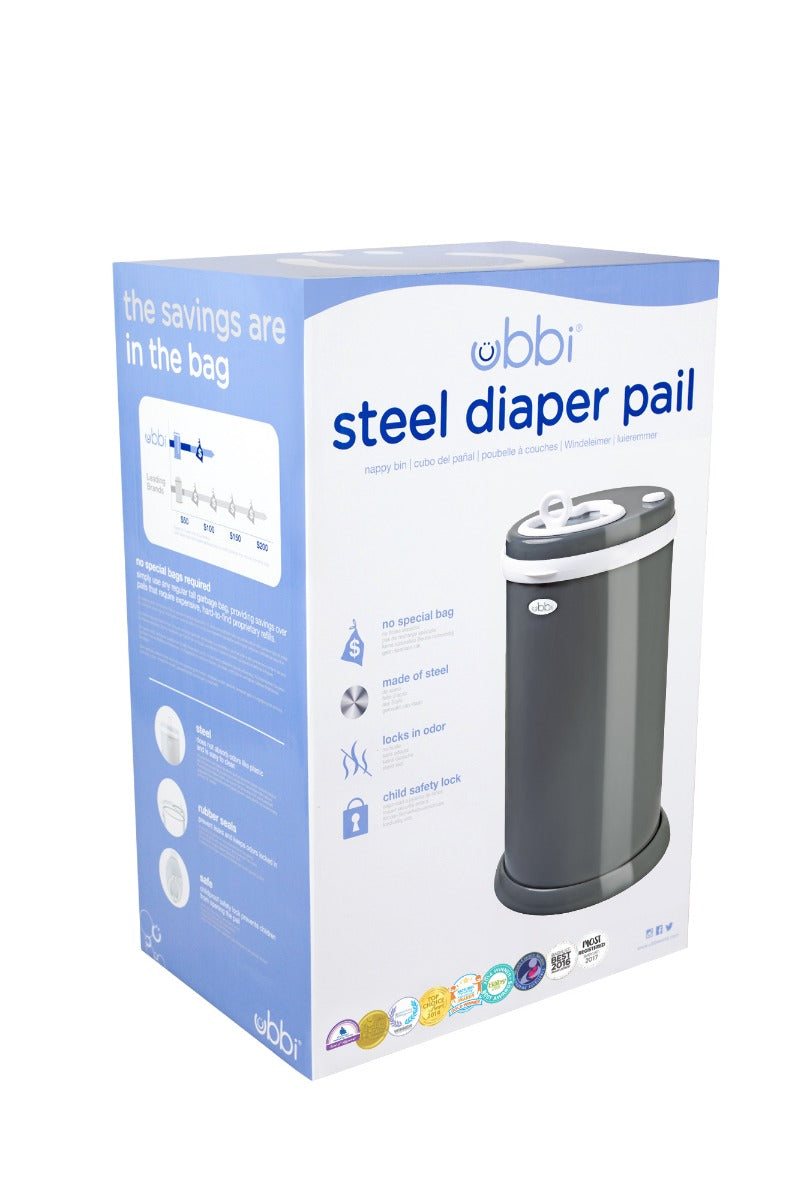 Ubbi - Diaper Pail Slate