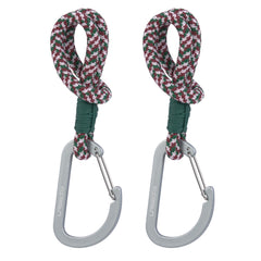 Lassig CAS MIX Stroller Hooks Cord 2 pcs green/lavender/deep red