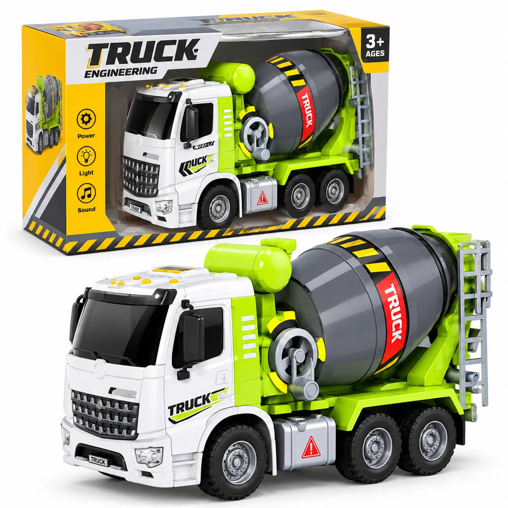 1:16 Friction Cement Mixer Truck with Light & Music