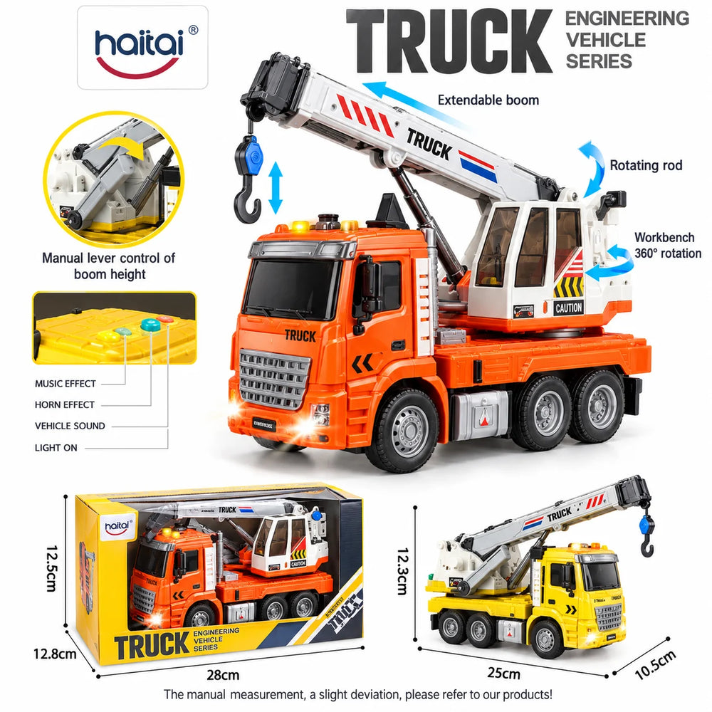 1:16 Friction Crane Truck with Light & Music