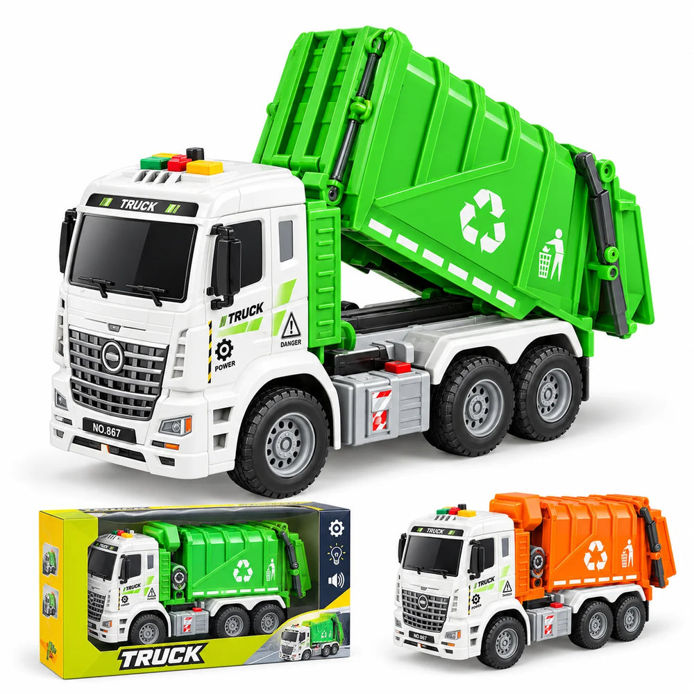 1:16 Friction Garbage Truck with Light & Music