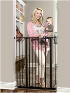 Regalo Easy step extra tall black baby gate