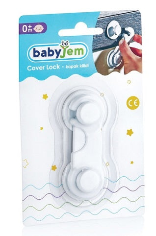 بيبي جيم - قفل غطاء - ابيض