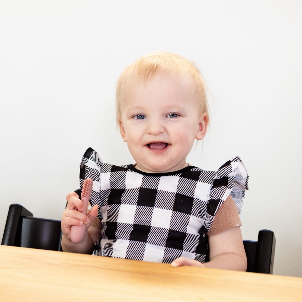 Ezpz Baby-Led Toothbrush - Blush