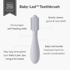Ezpz Baby-Led Toothbrush - Pewter