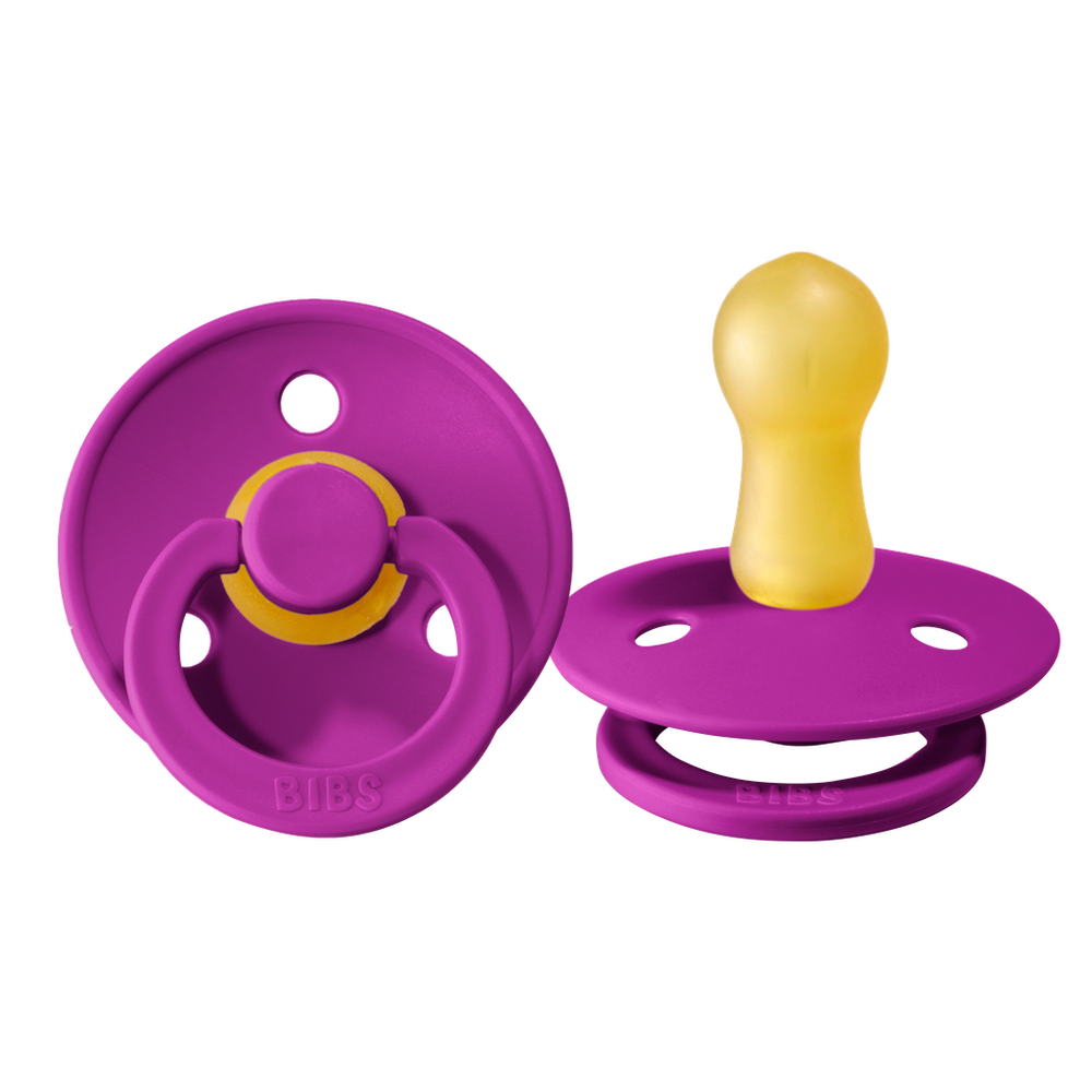 Bibs Natural Rubber Pacifier - Orchide 6-18 Months