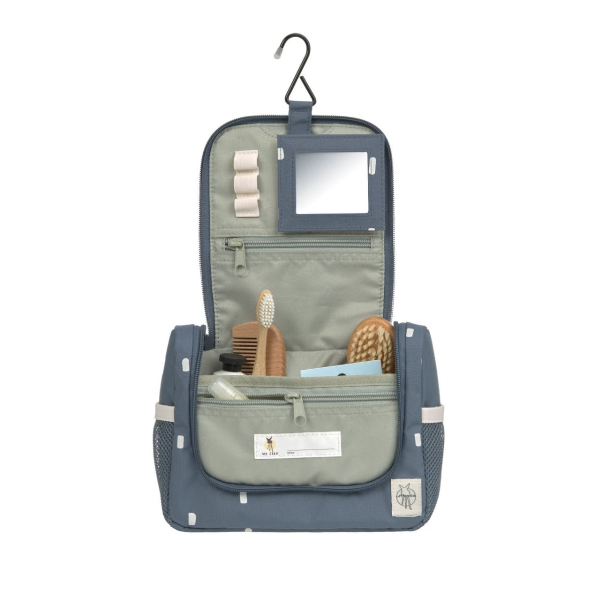 ليسيش - حقيبة غسيل صغيرة هابي برينتس - ازرق داكن