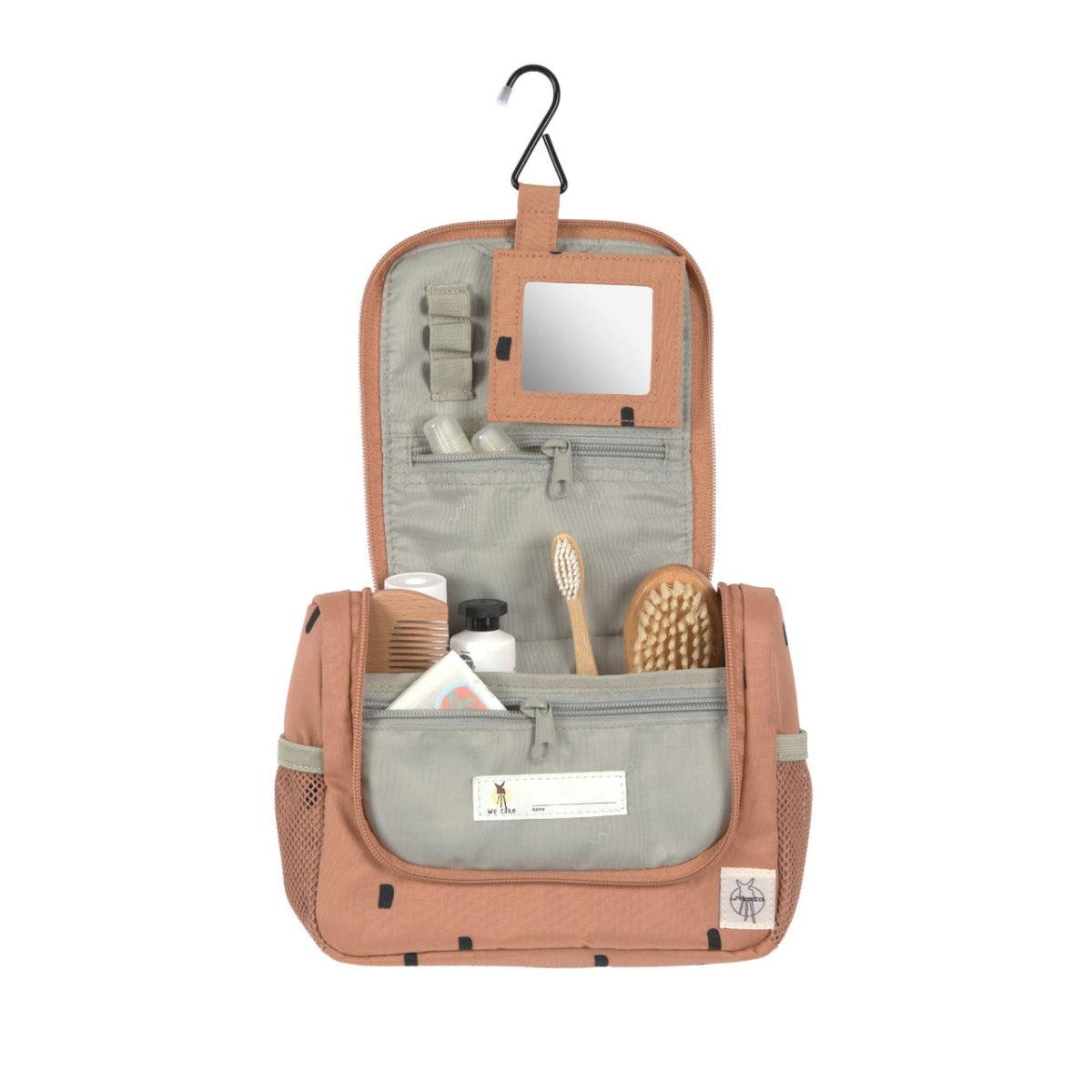 Lassig Mini Washbag Happy Prints caramel