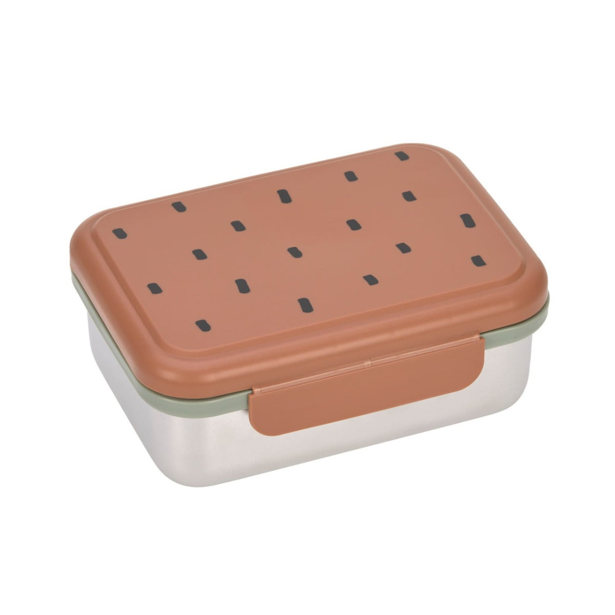 Lassig Lunchbox Stainless Steel Happy Prints caramel