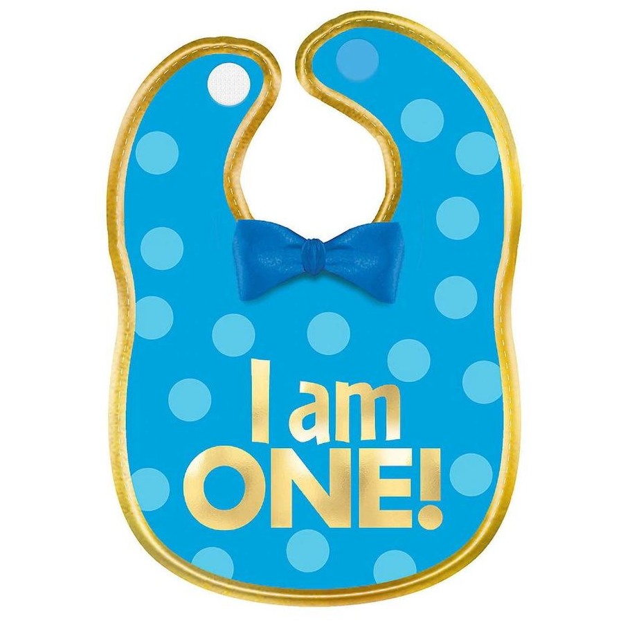 1ST BIRTHDAY BOY FABRIC BIB