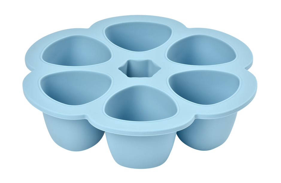 Beaba Silicone Multiportions 6 x 90ml Windy Blue