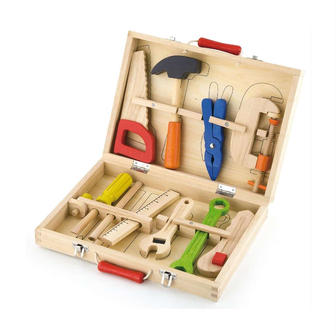 Viga Wooden Tool Box 10 Pcs
