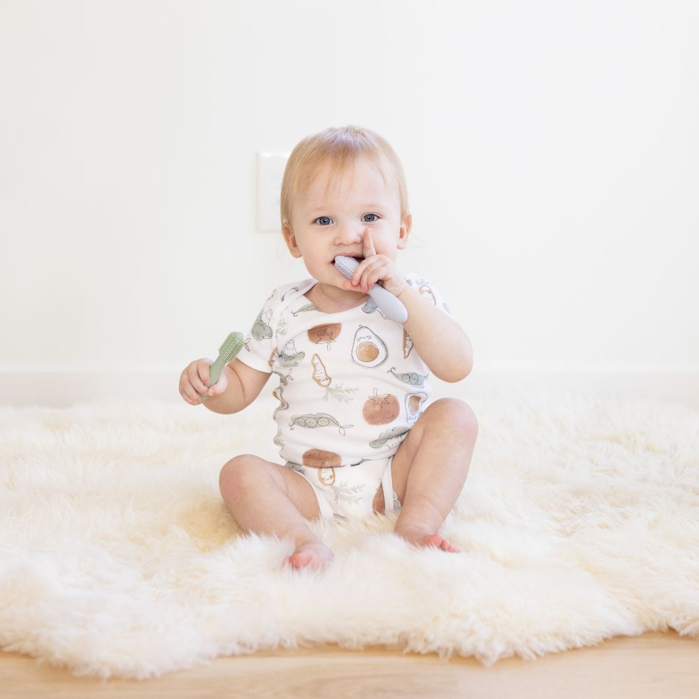 Ezpz Baby-Led Toothbrush - Sage