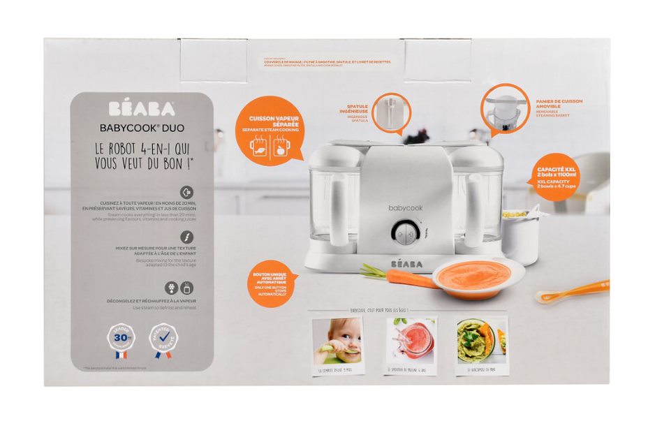 BEABA - BABYCOOK DUO - WHITE/SILVER