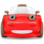 12V Kids Ride On Car with Moving Eyes Remote Control Rubber Wheels
