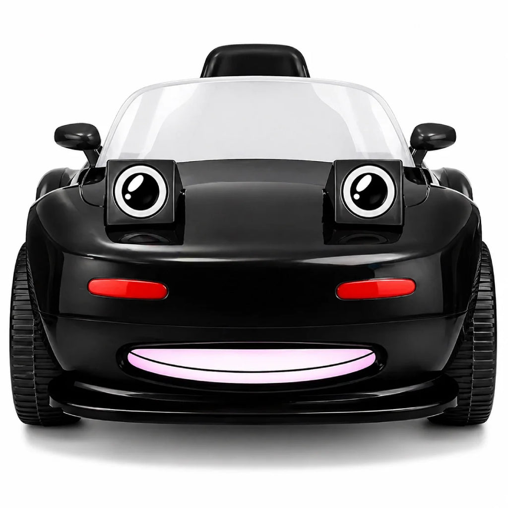12V Kids Ride On Car with Moving Eyes Remote Control Rubber Wheels