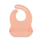 Lassig Silicone Bib 2 pcs apricot/nature