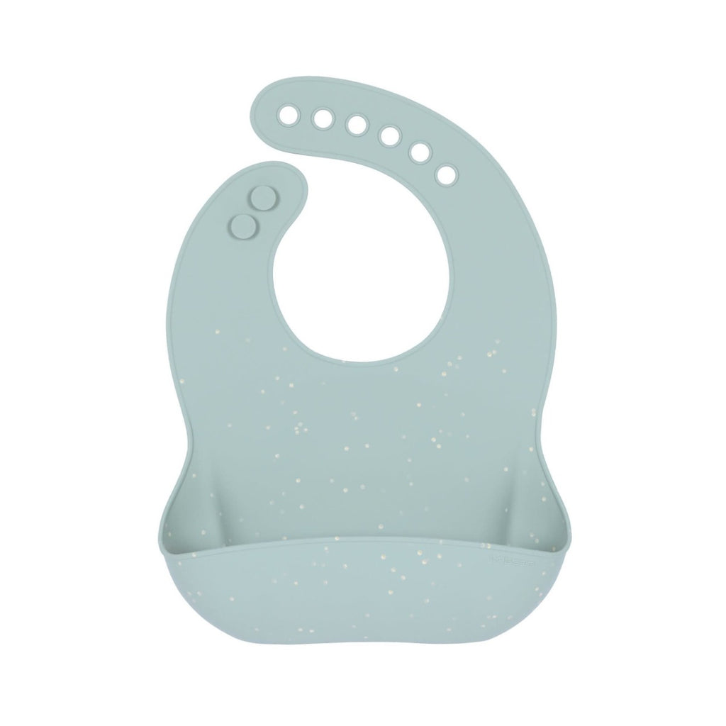 Lassig Silicone Bib 2 pcs blue/nature