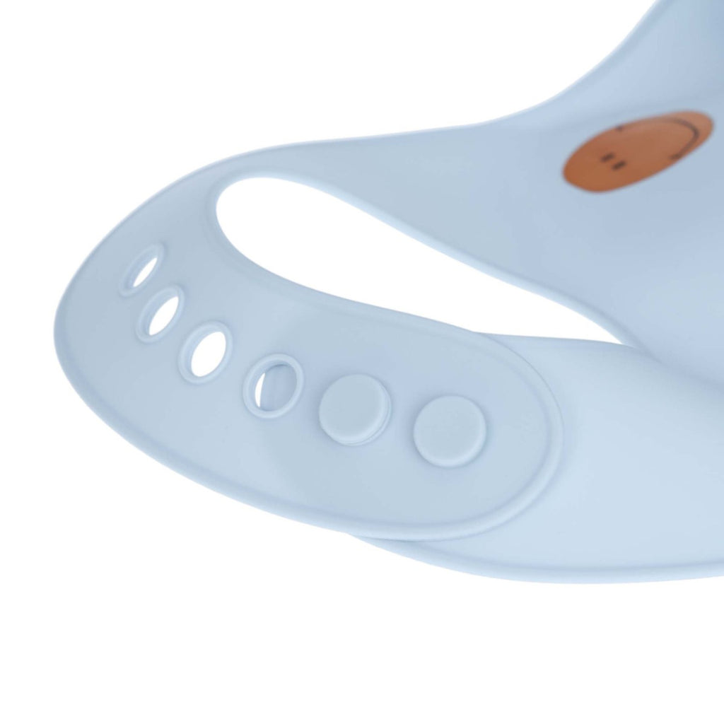Lassig Silicone Bib Happy Rascals Smile sky blue