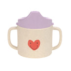 Lassig Sippy Cup PP/Cellulose Happy Rascals Heart lavender