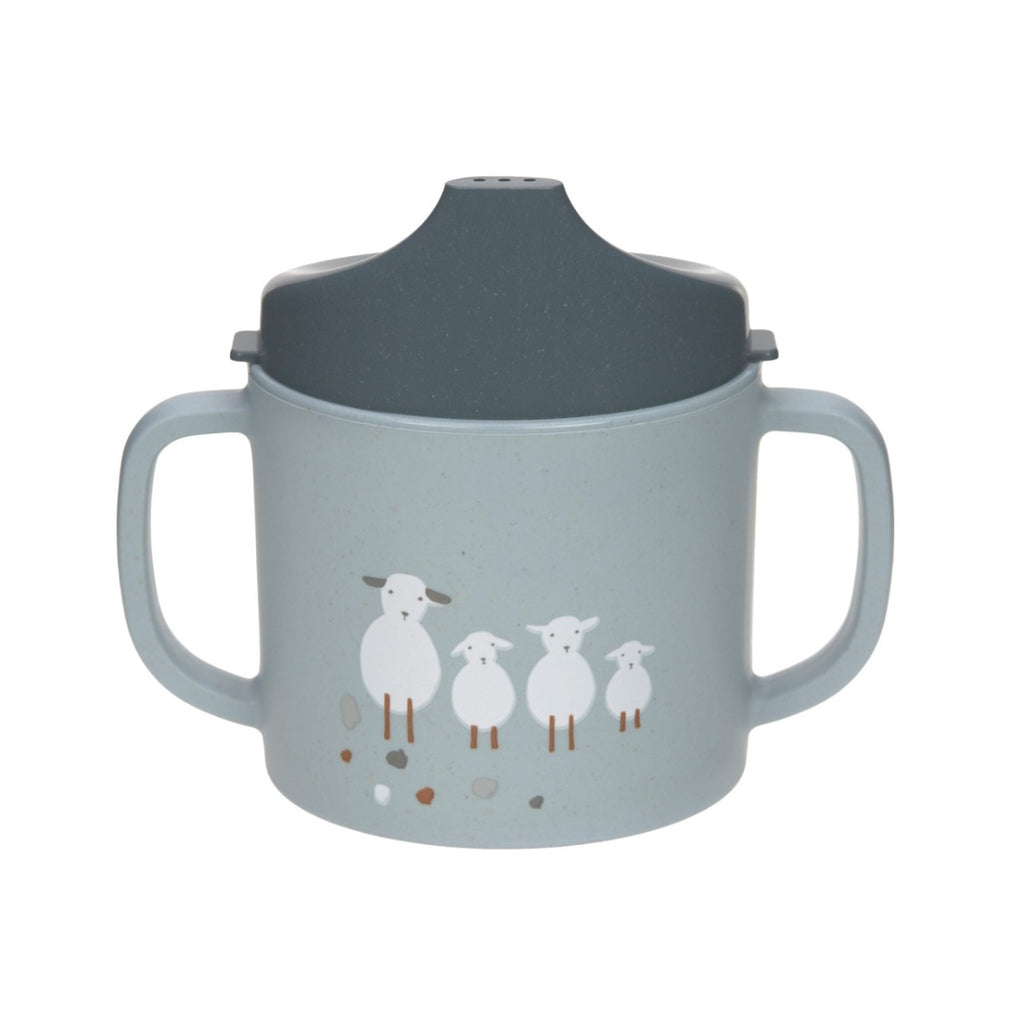 Lassig Sippy Cup PP/Cellulose Tiny Farmer Sheep/Goose blue