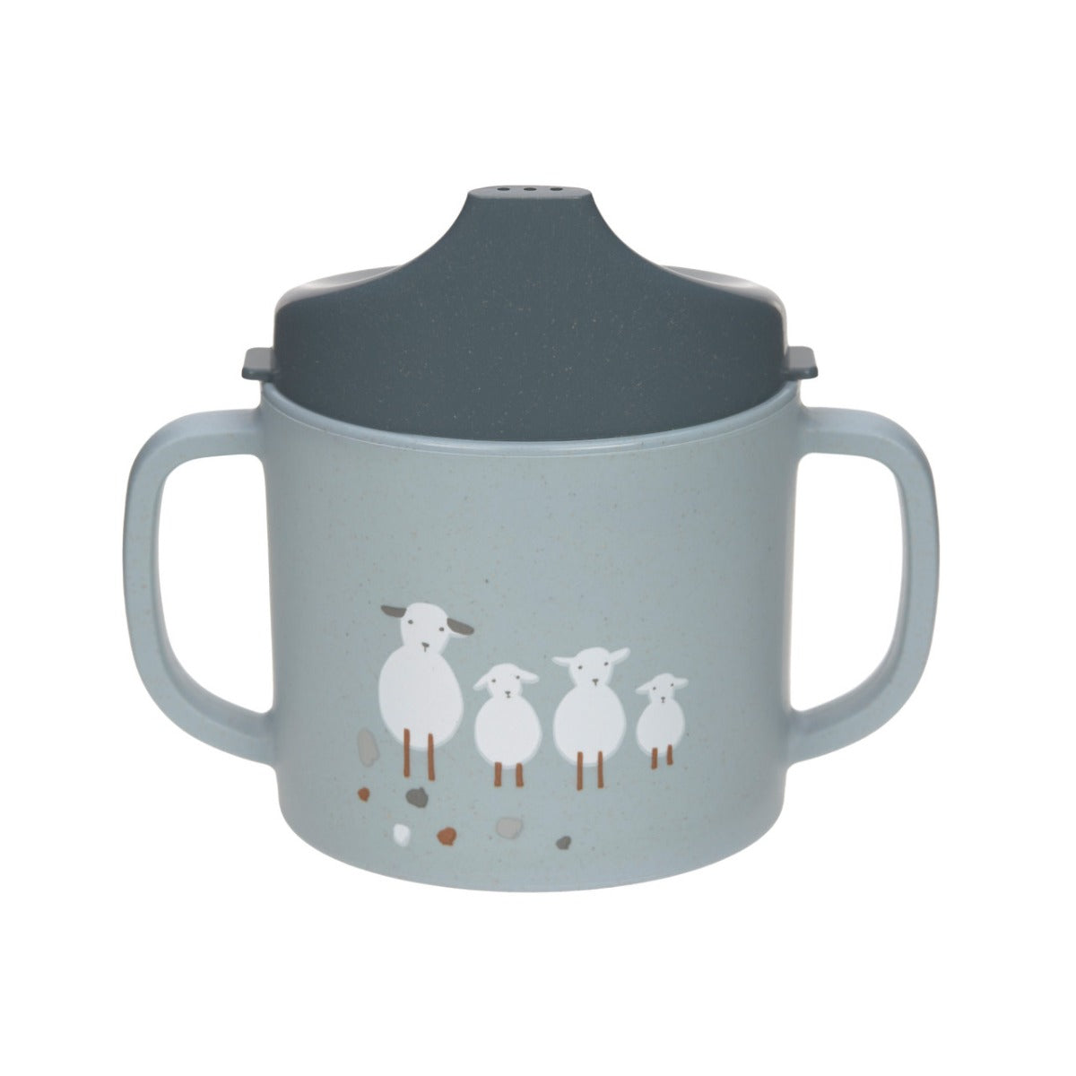 Lassig Sippy Cup PP/Cellulose Tiny Farmer Sheep/Goose blue