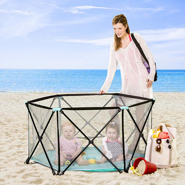 Regalo Six Panel My Play Portable Play Yard Multicolor 6-24 M