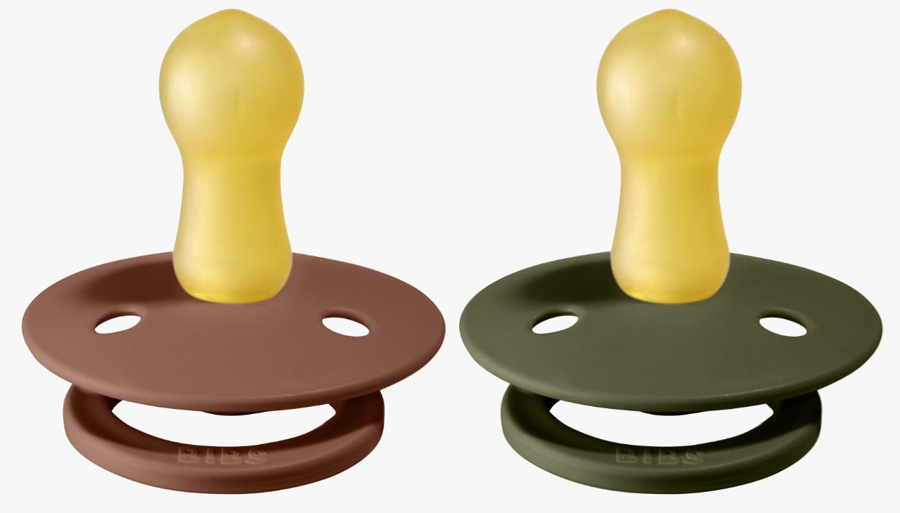 Bibs Pacifier Size 2 - Toddler 6-18M (2pcs) Woodchuck/Hunter Green