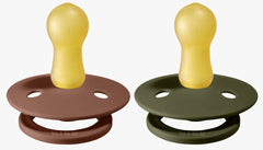 Bibs Pacifier Size 2 - Toddler 6-18M (2pcs) Woodchuck/Hunter Green