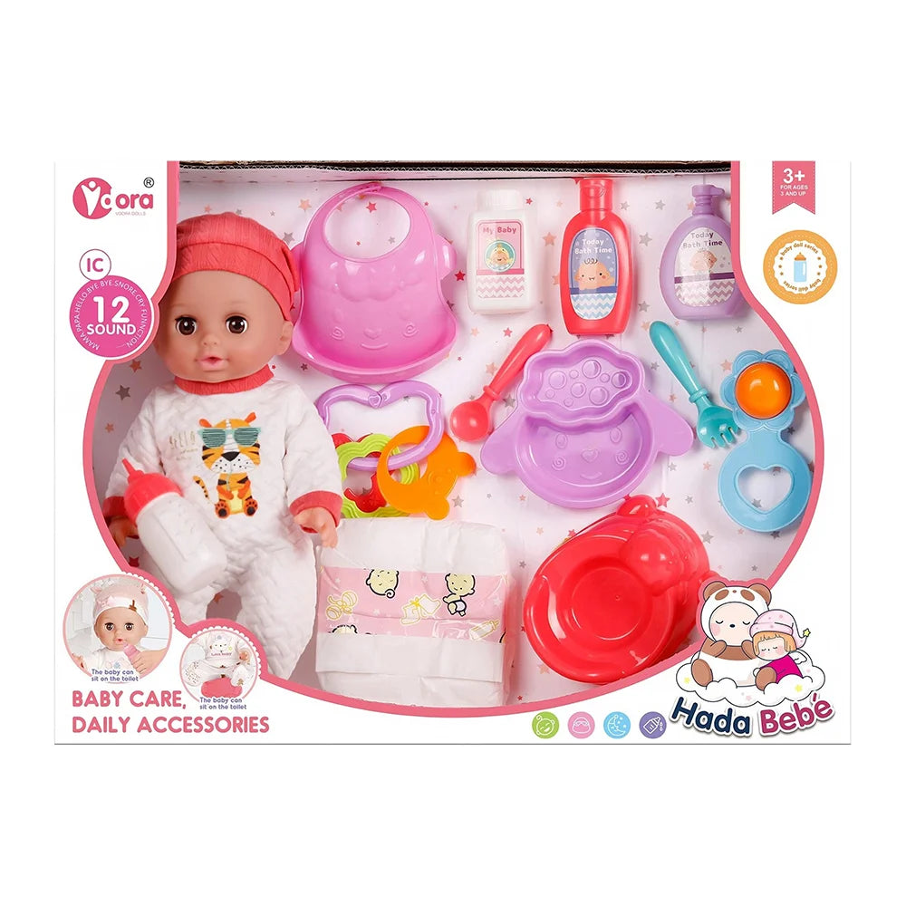 14" Baby Care Doll Set