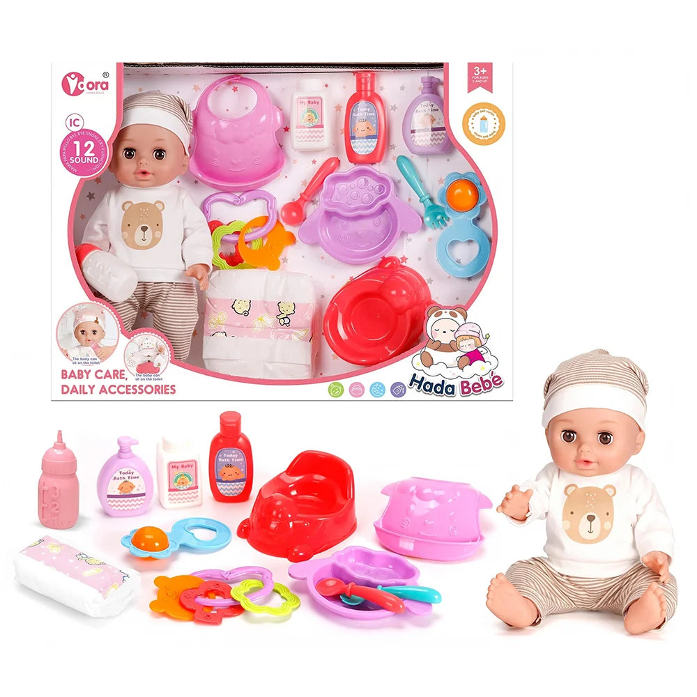 14" Baby Doll Full Care Set