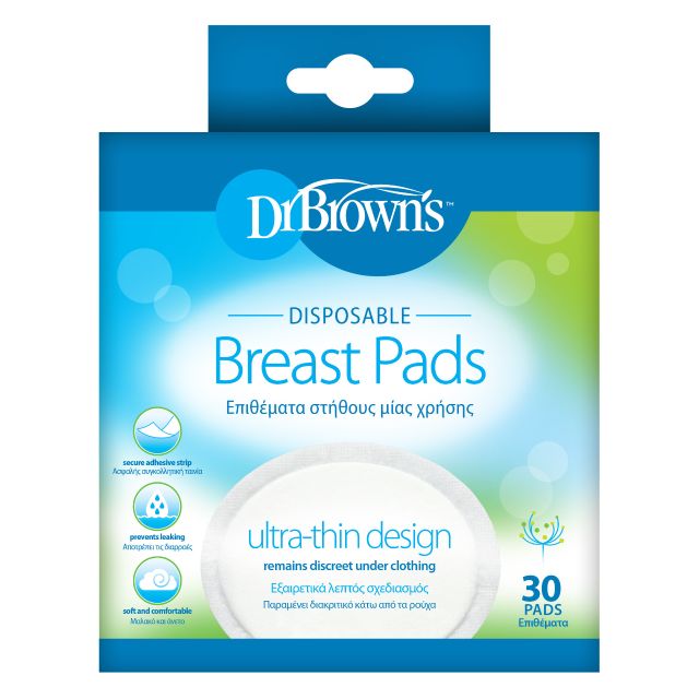 Dr Brown's Disposable Breast Pad (Oval) 30 Pack