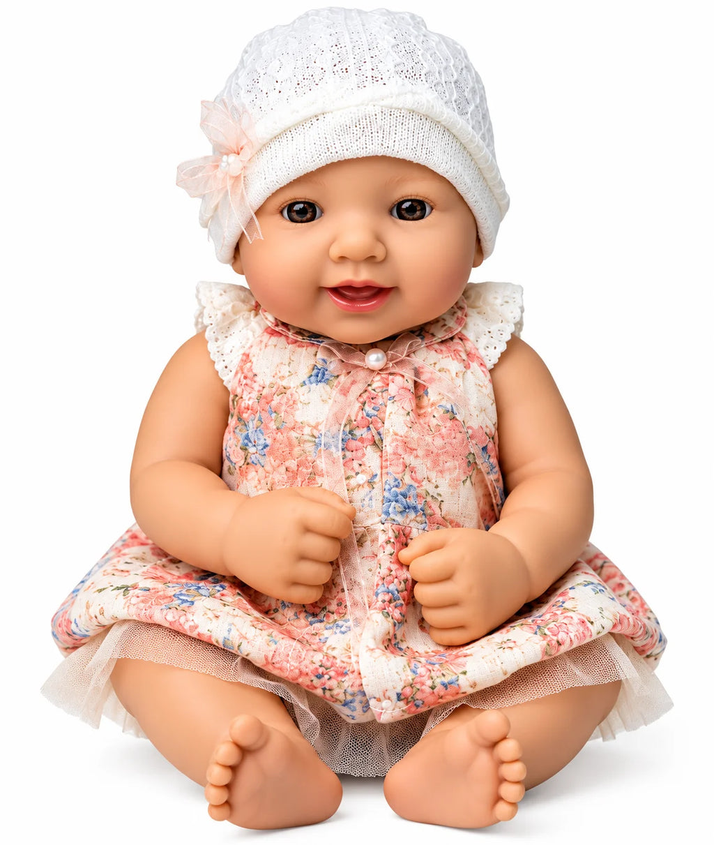 15" Newborn Baby Doll with Extra Outfit