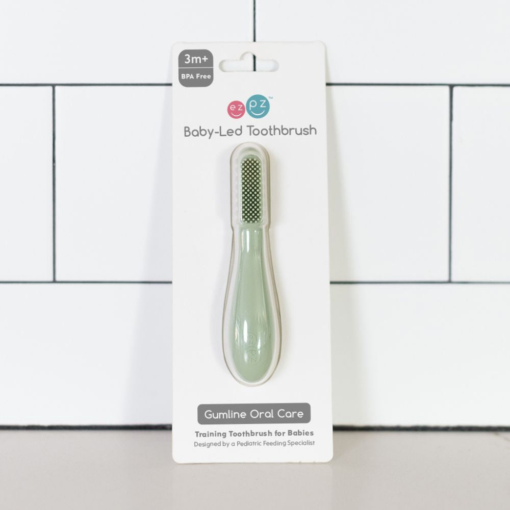 Ezpz Baby-Led Toothbrush - Sage