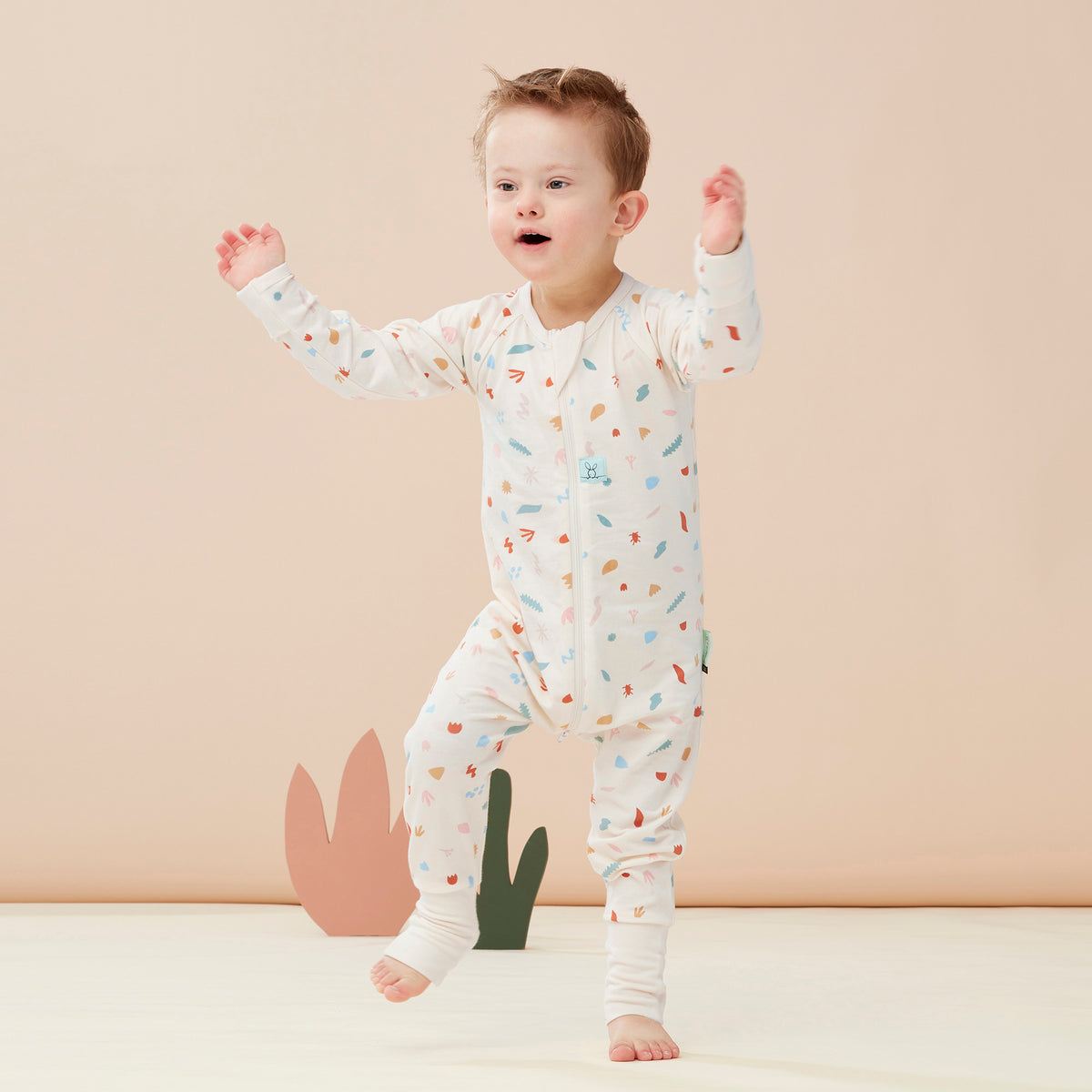 ergoPouch Long Sleeve Layer - TOG 0.2  - Desert Bloom