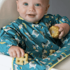 Tidy Tot Cover & Catch bib - Dancing Zebra
