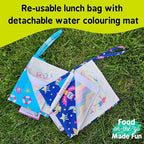 Tidy Tot Cover & Catch bib - Dancing Zebra