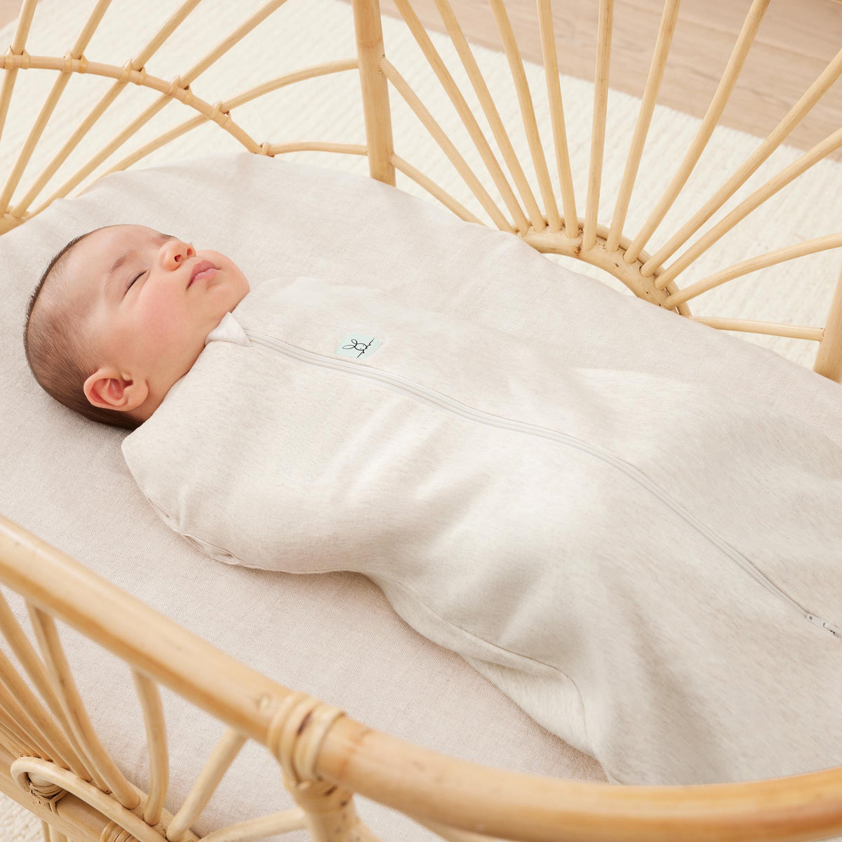 ergoPouch Cocoon Swaddle Bag – TOG 0.2 – Oatmel Marle