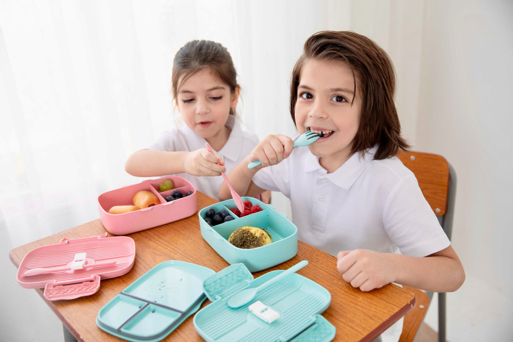 Sparkids eco friendly blue lunch box